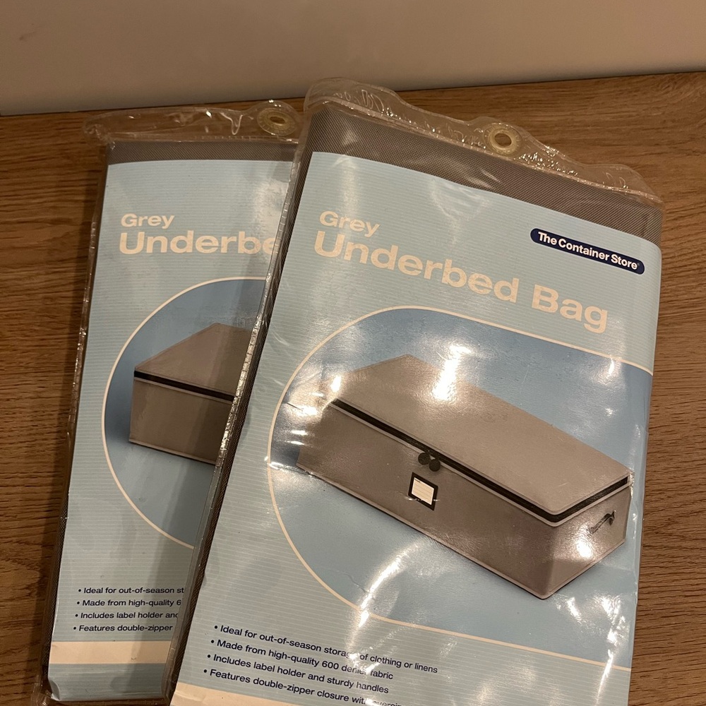 The Container Store Gray Underbed Storage Bag